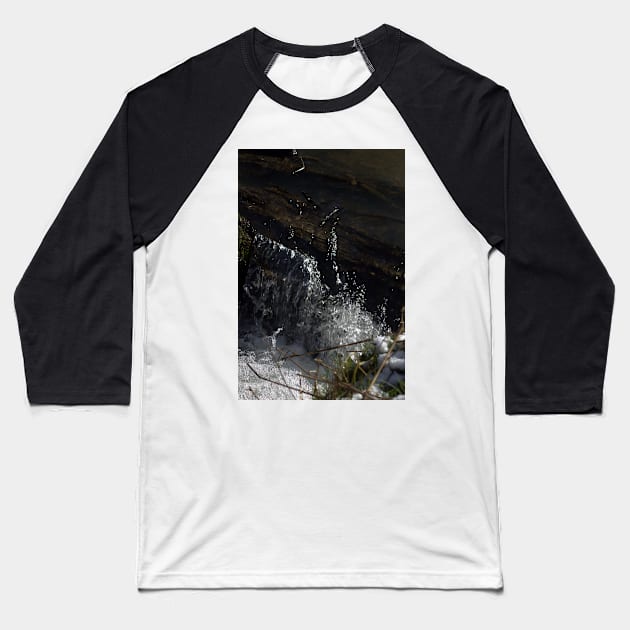 fox creek waterfall 2 Baseball T-Shirt by DlmtleArt